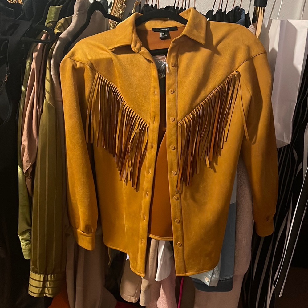 Fringe Button Up Size S